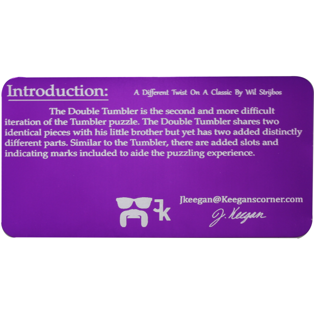 Jon Keegan Double Tumbler Puzzle Solution