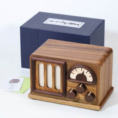 Puzzle Master Radio Puzzle Box Livello 6 – Scatola Rompicapo Vintage In Metallo